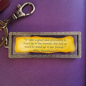 Harry Potter Dumbledore quote keychain
